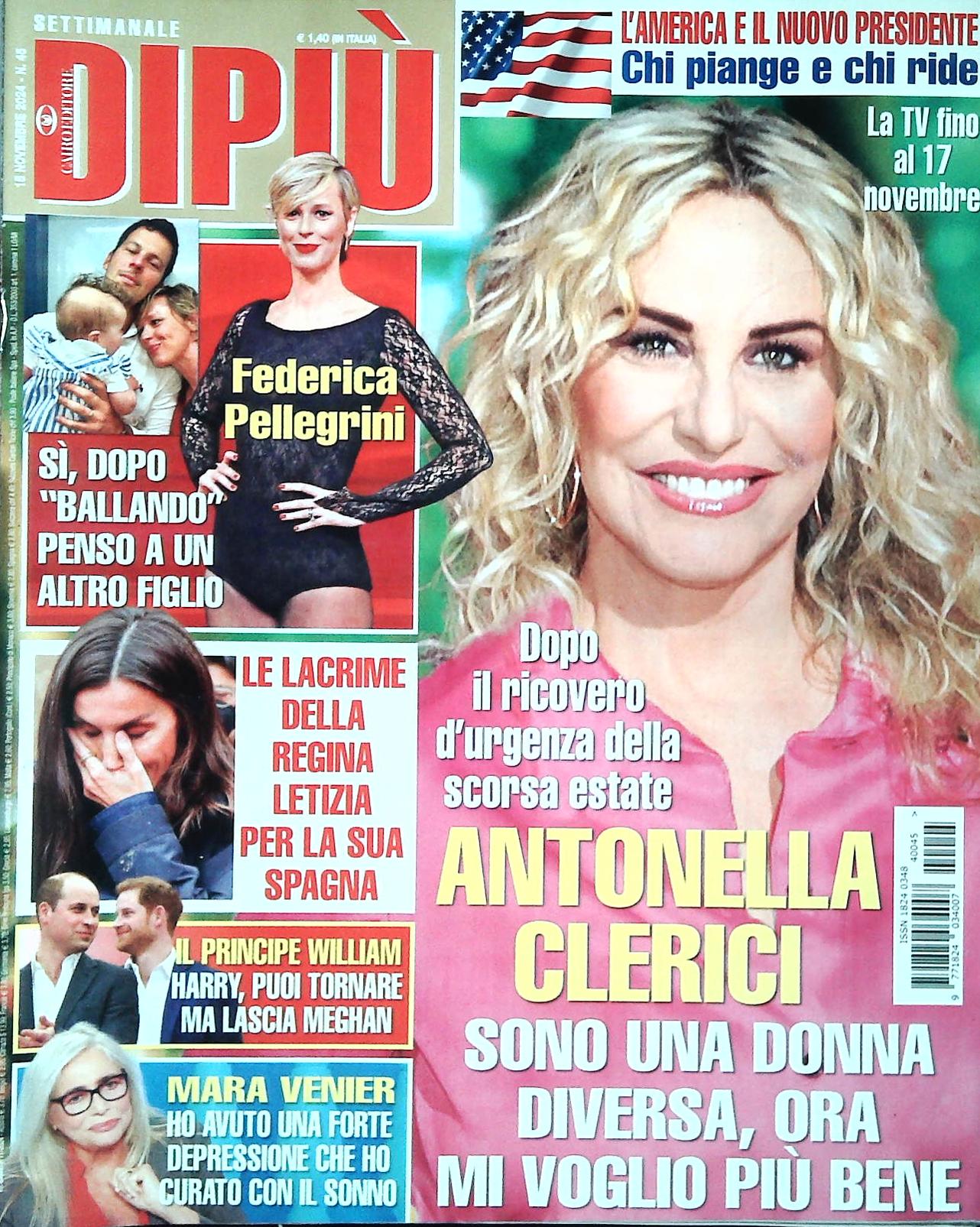 DI PIU' 15 NOVEMBRE 2024 - CLERICI - PELLEGRINI - MARA VENIER - OUTLET DEL LIBRO