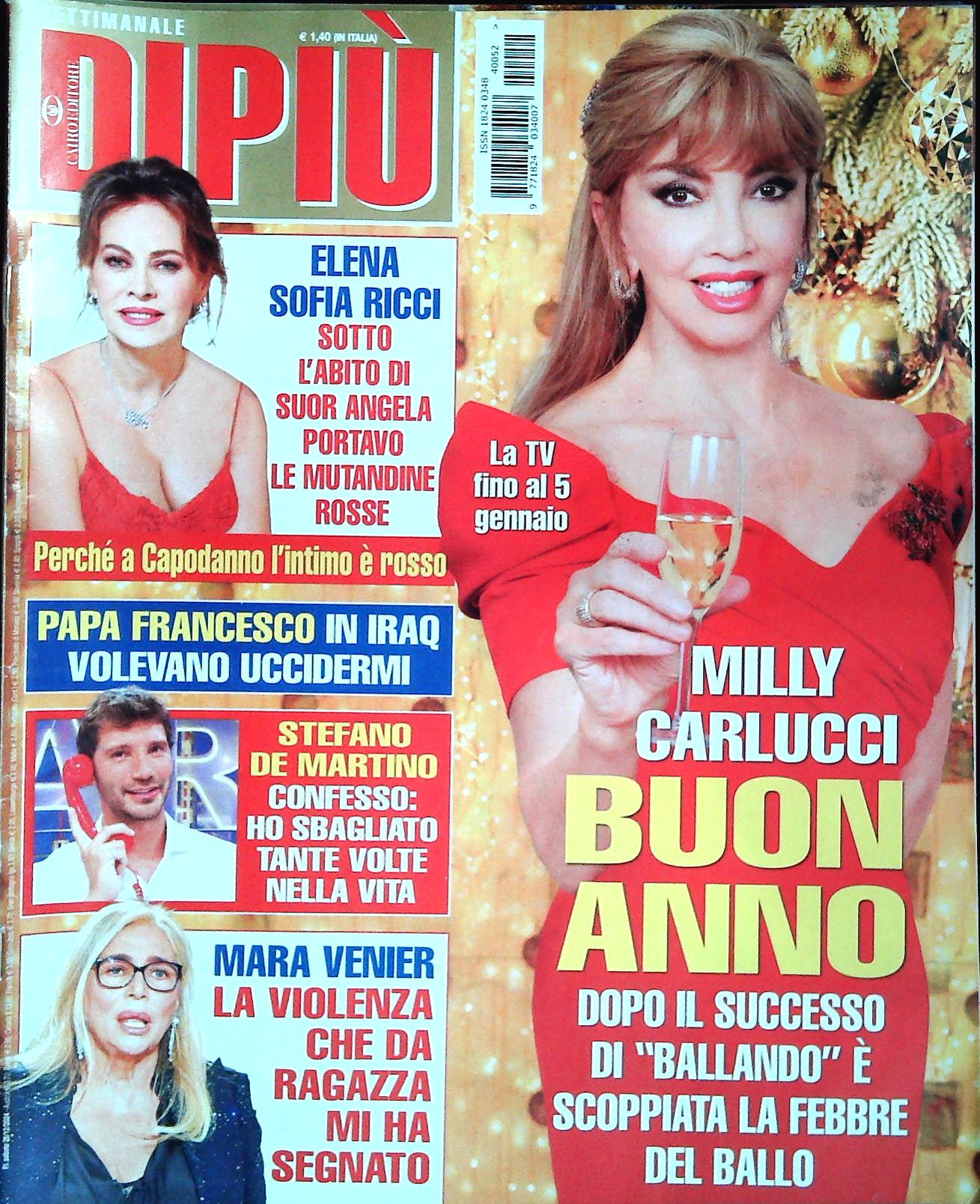 DI PIU' 3 GENNAIO 2025 - CARLUCCI - SOFIA RICCI - MARA VENIER - OUTLET DEL LIBRO