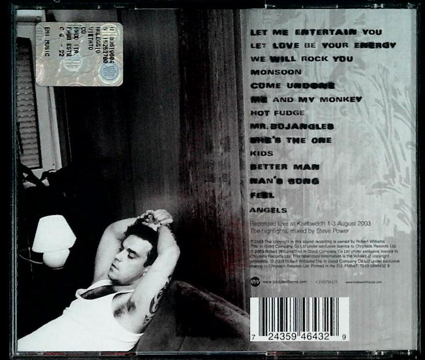 ROBBIE WILLIAMS - LIVE SUMMER 2003 - CD