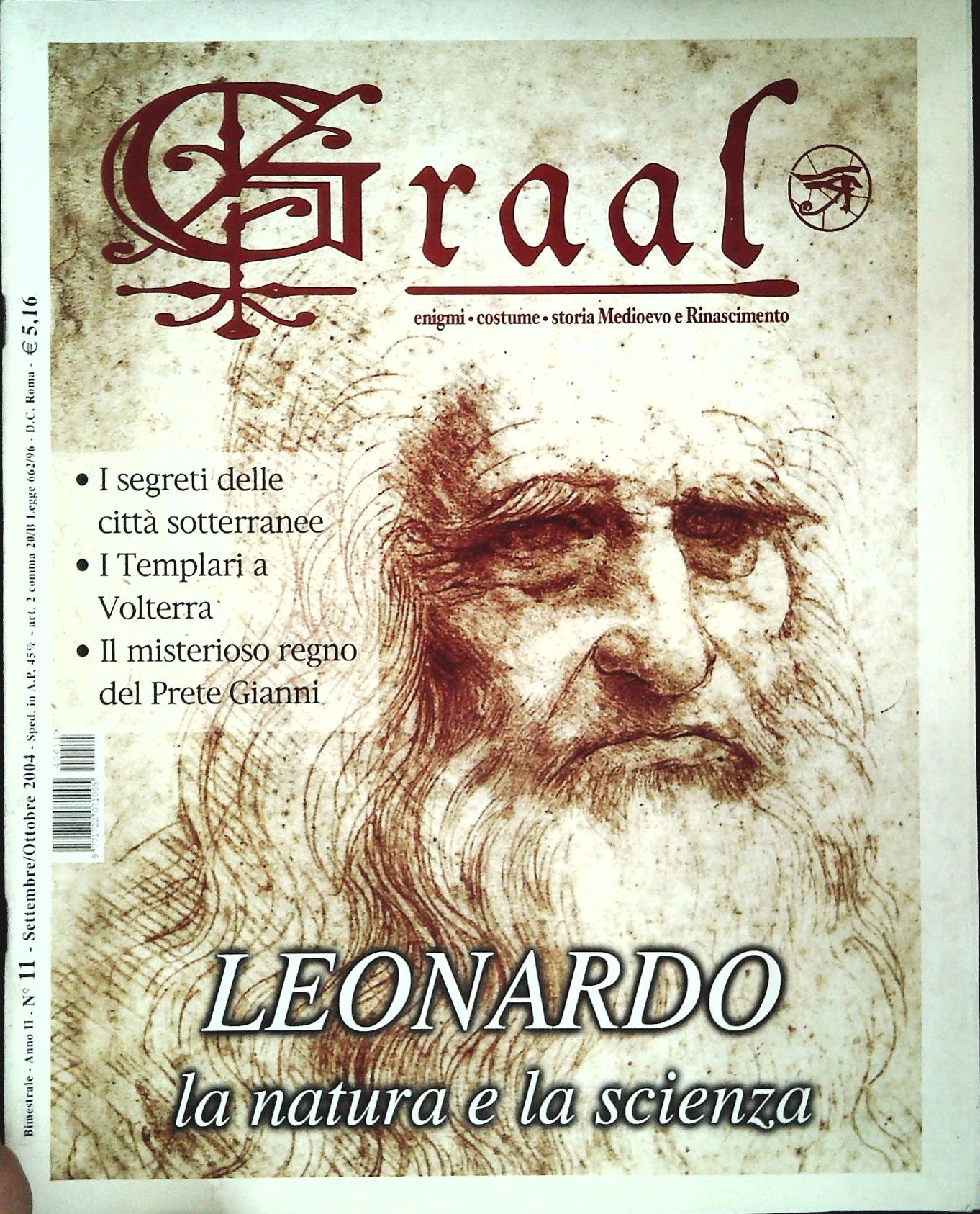GRAAL N. 11 - 2004 - LEONARDO LA NATURA E LA SCIENZA - OUTLET DEL LIBRO