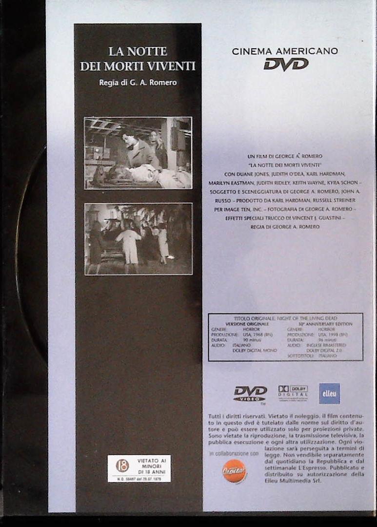 LA NOTTE DEI MORTI VIVENTI - DVD