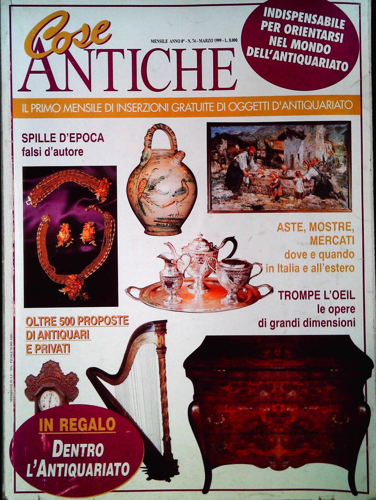 COSE ANTICHE - MARZO 1999 - OUTLET DEL LIBRO