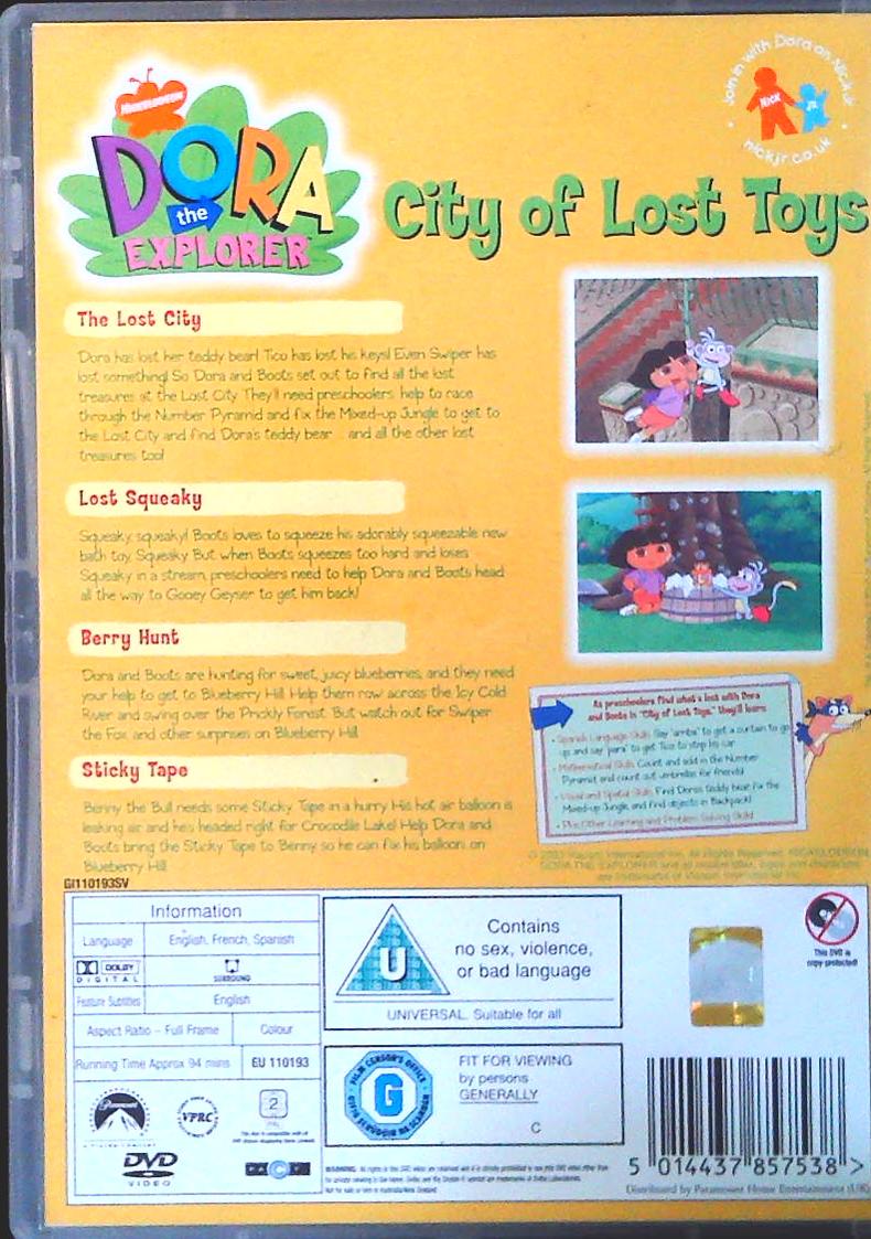 CITY OF TOYS - DORA THE EXPLORE - DVD