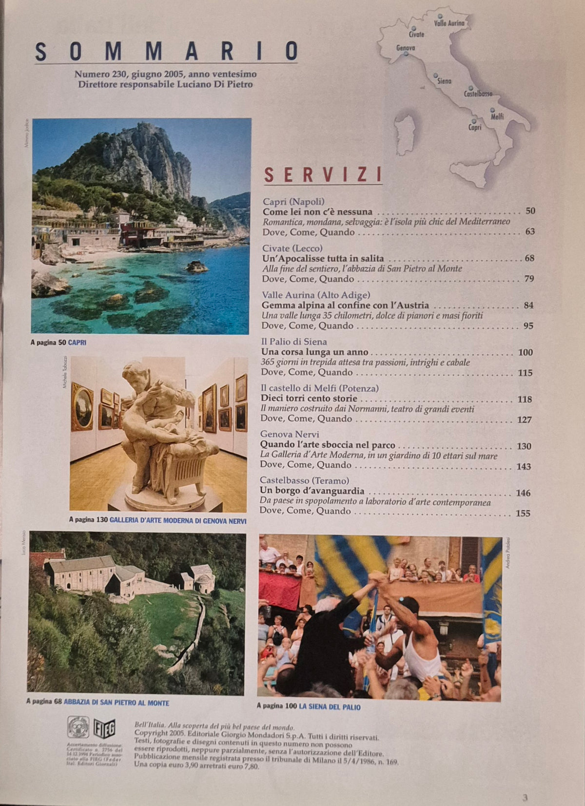 BELL'ITALIA N. 230 - GIUGNO 2005 - CAPRI