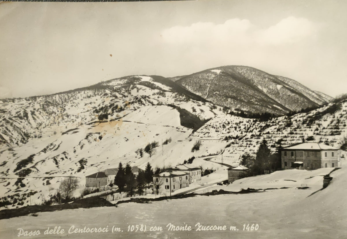 PASSO DELLE CENTO CROCI CON MONTE ZUCCONE - V1962 - FG