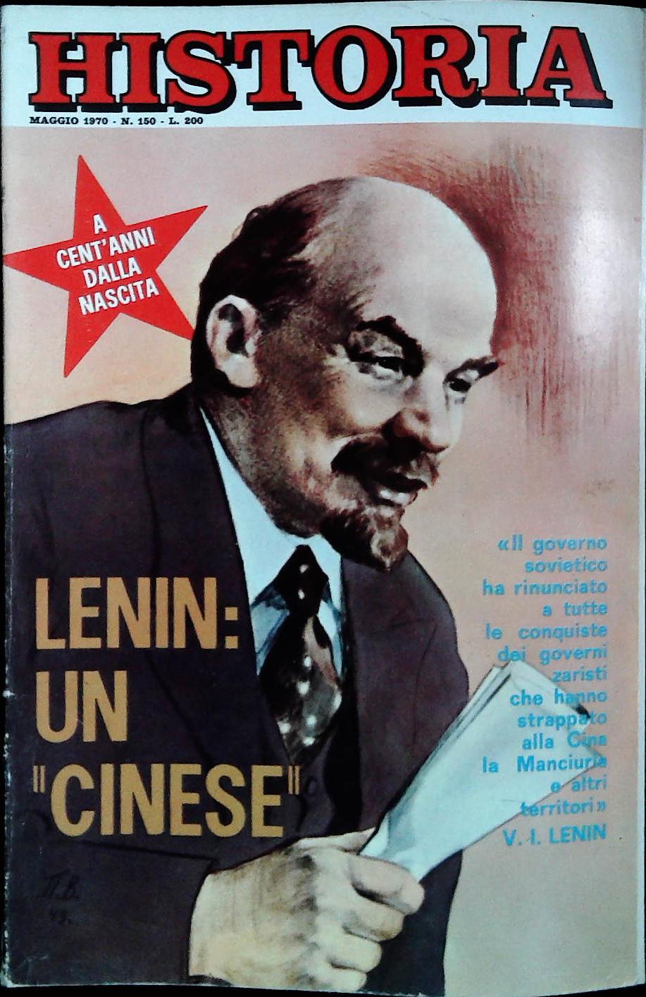 HISTORIA N. 150 MAGGIO 1970 - LENIN UN CINESE