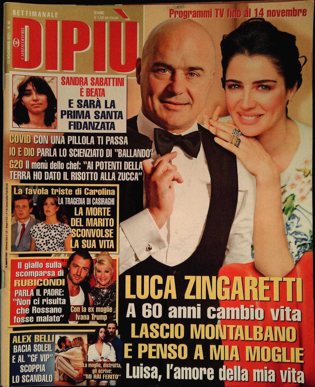 DI PIU' 12 NOVEMBRE 2021 - LUCA ZINGARETTI - SANDRA SABATTINI - ALEX BELLI