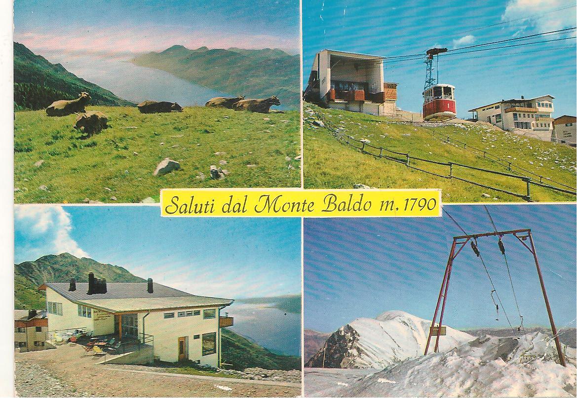 SALUTI DAL MONTE BALDO - 4 VEDUTE -V1972