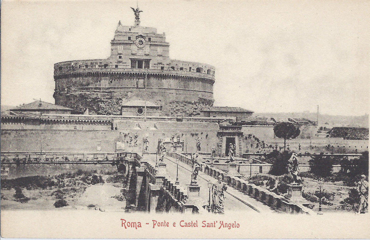 ROMA - PONTE E CASTEL S. ANGELO - NV - DORSO UNITO