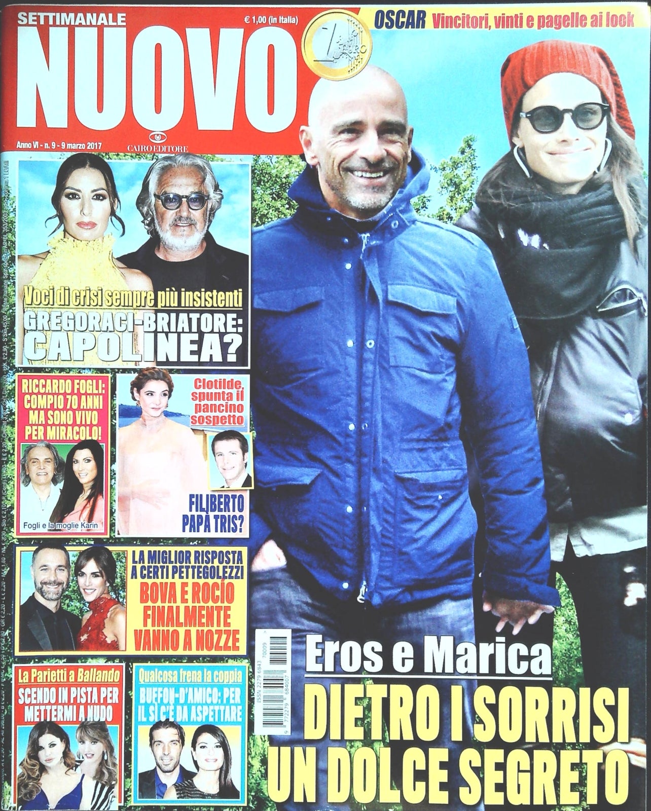SETTIMANALE NUOVO - 9 MARZO 2017 - RAMAZZOTTI-BRIATORE-FOGLI-BUFFON