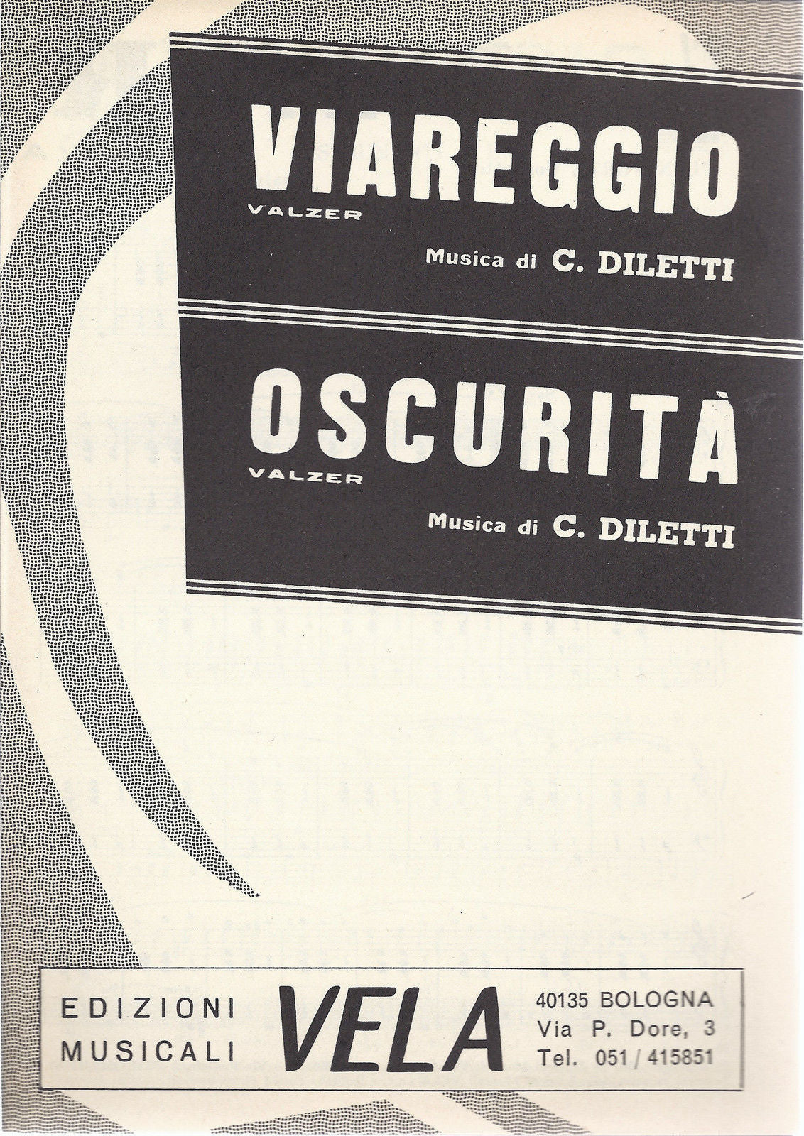 VIAREGGIO - OSCURITA' (C. Diletti) valzer # SPARTITO