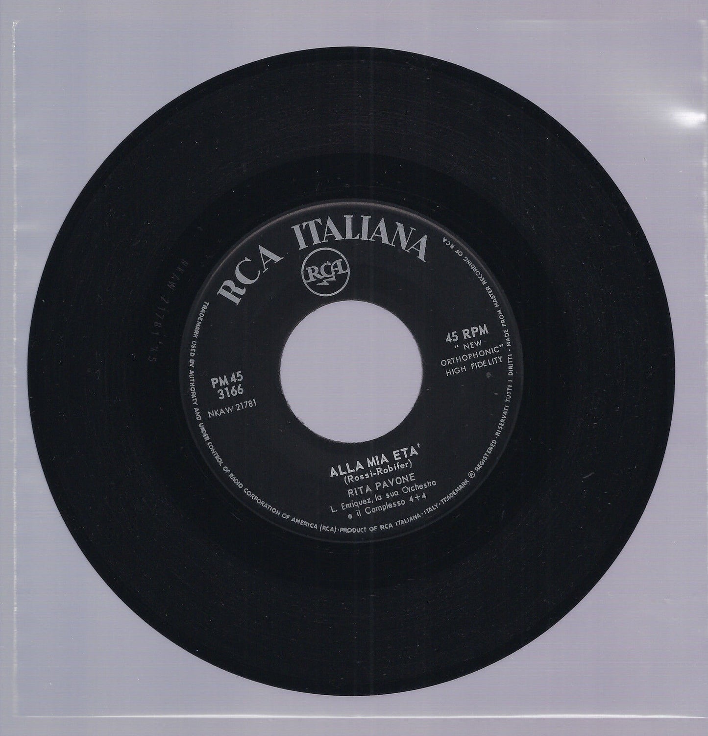 ALLA MIA ETA' - PEL DI CAROTA == RITA PAVONE