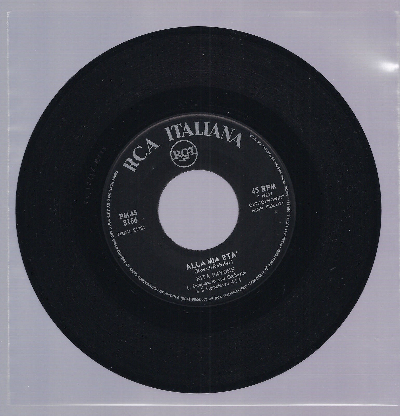 ALLA MIA ETA' - PEL DI CAROTA == RITA PAVONE