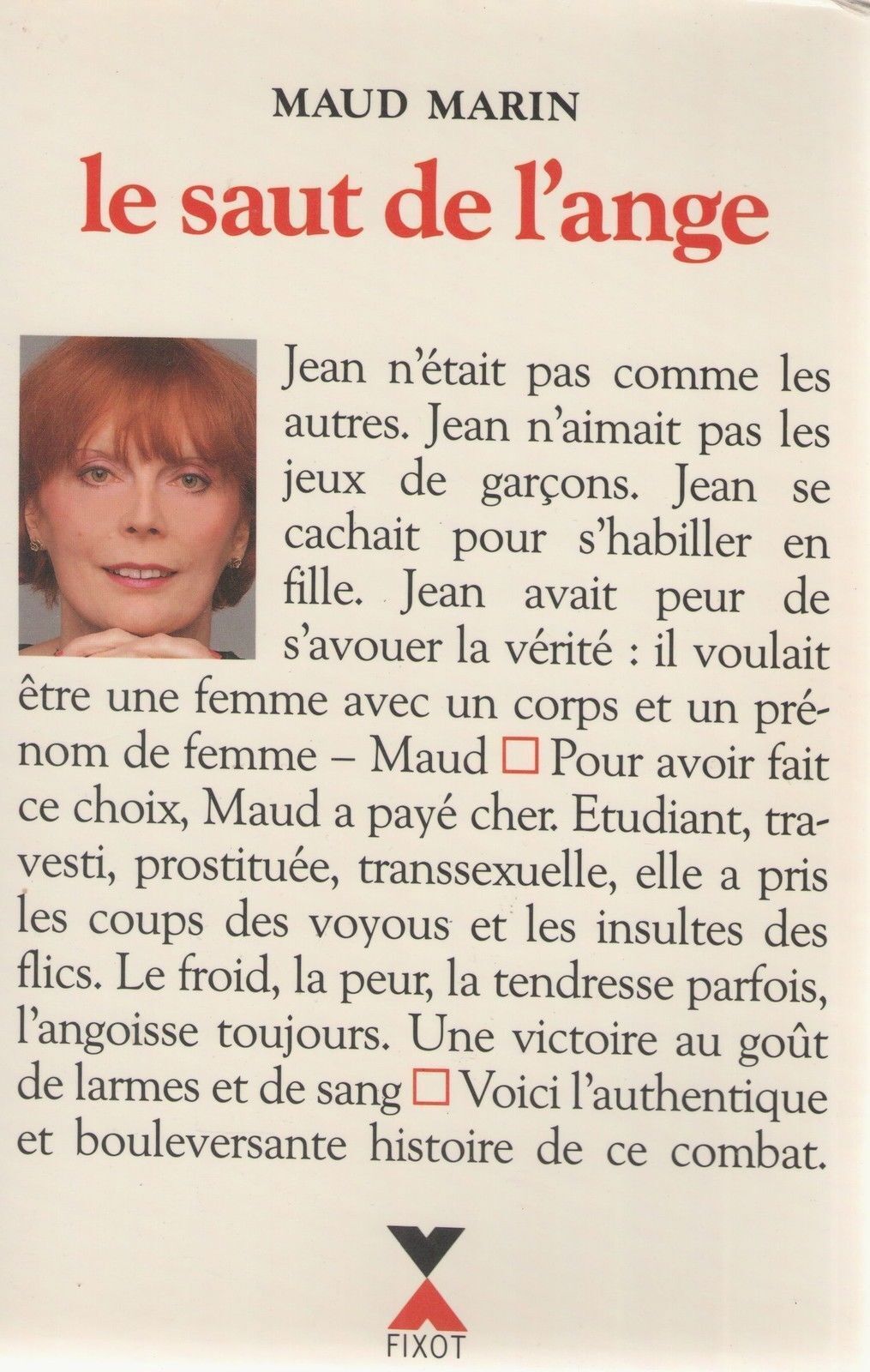 LE SAUT DE L'ANGE - AMUD MARIN - FRENCH TEXT