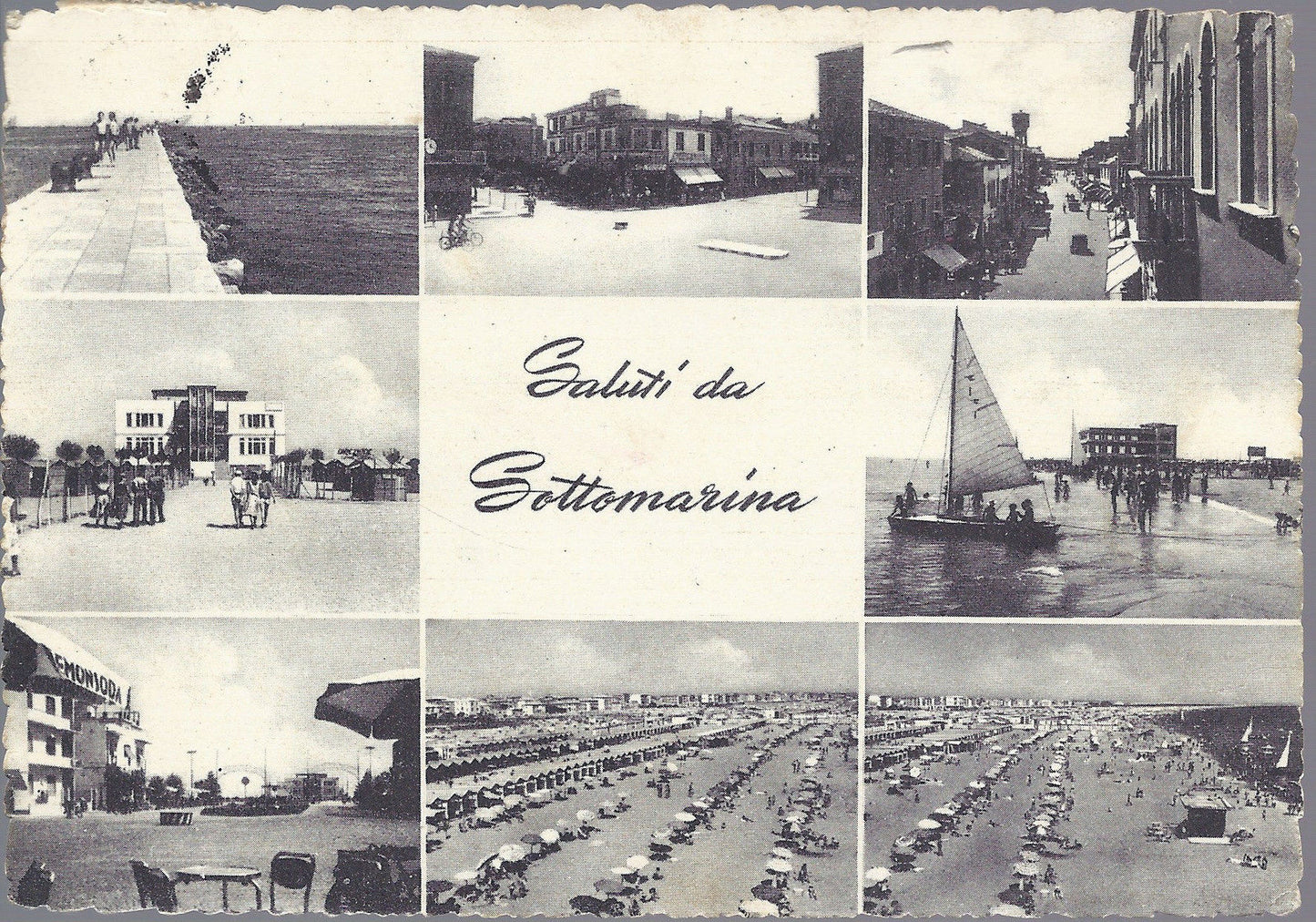 SOTTOMARINA - 8 VEDUTINE - V 1956 - FG