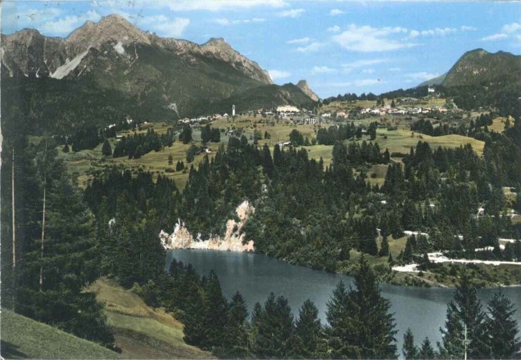 LORENZAGO DI CADORE - PANORAMA - ACQUARELLATA