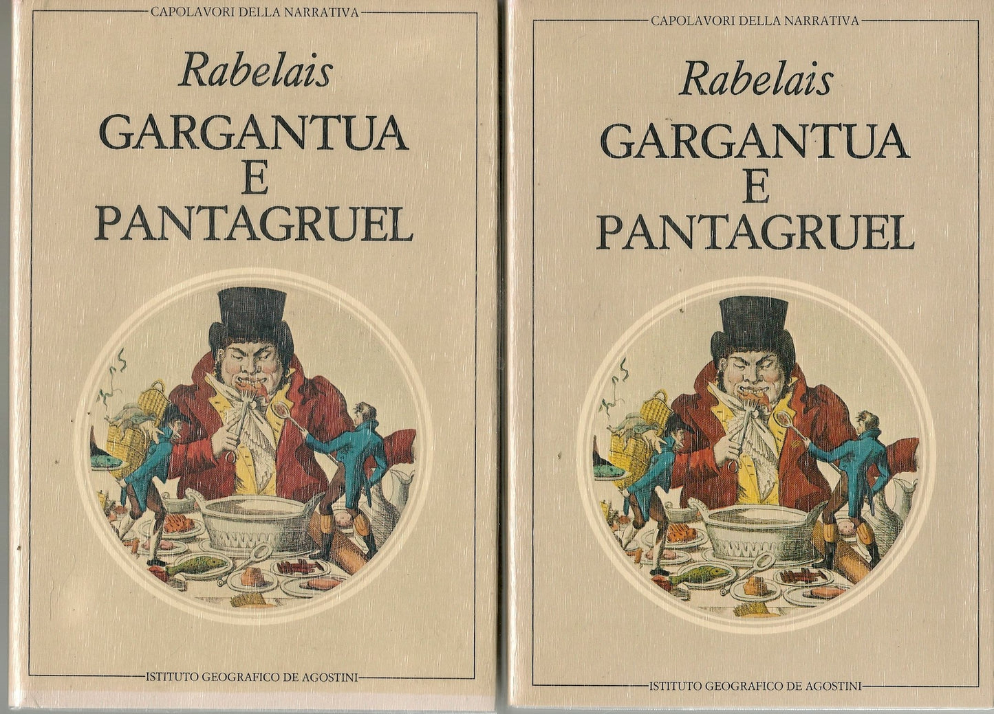 GARGANTUA E PANTAGRUELE - RABELAIS - DE AGOSTINI 1983 2 VOLUMI