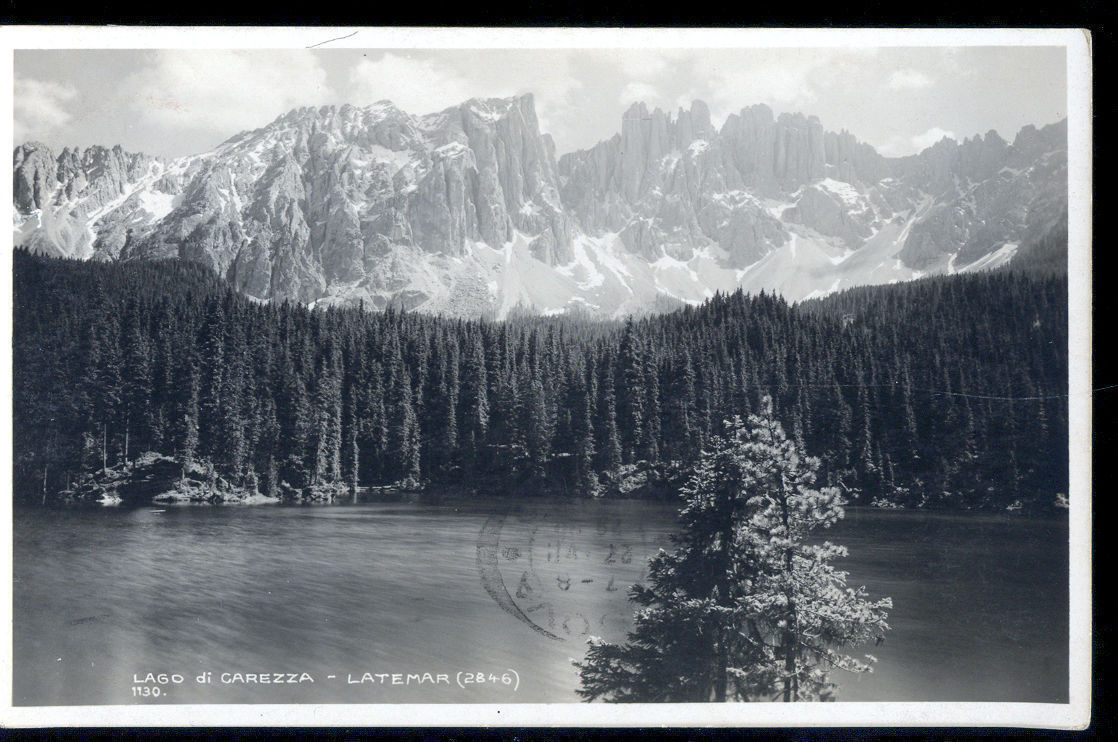 LAGO DI CAREZZA - LATEMAR - V1928