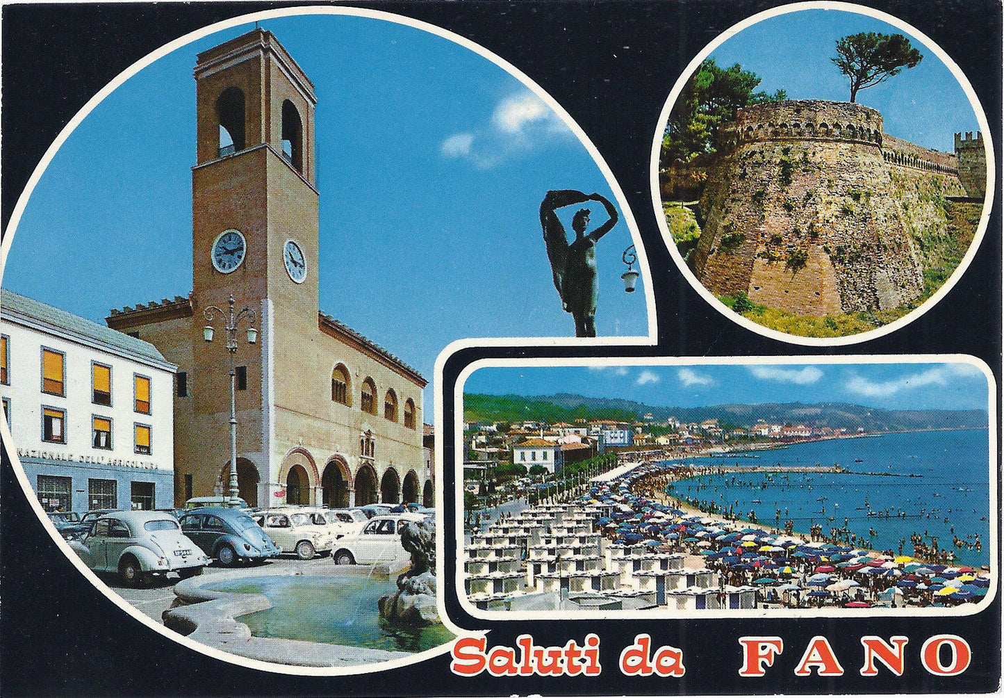 FANO - SALUTI - 3 VEDUTE - NV - FG