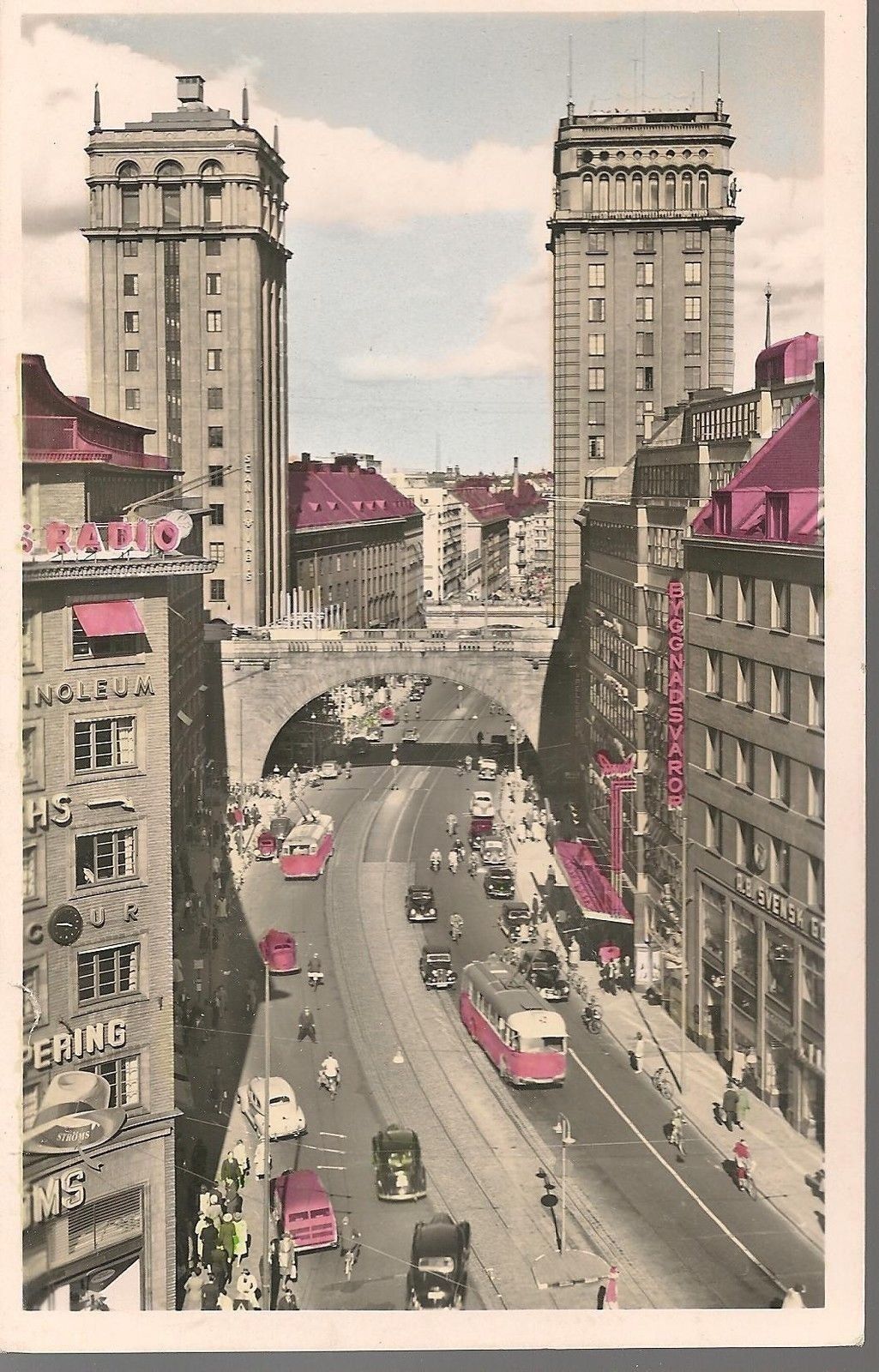 STOCCOLMA - KUNGSGATAN E KUNGSTORNEN - V/T1952 - COLORATA/WA