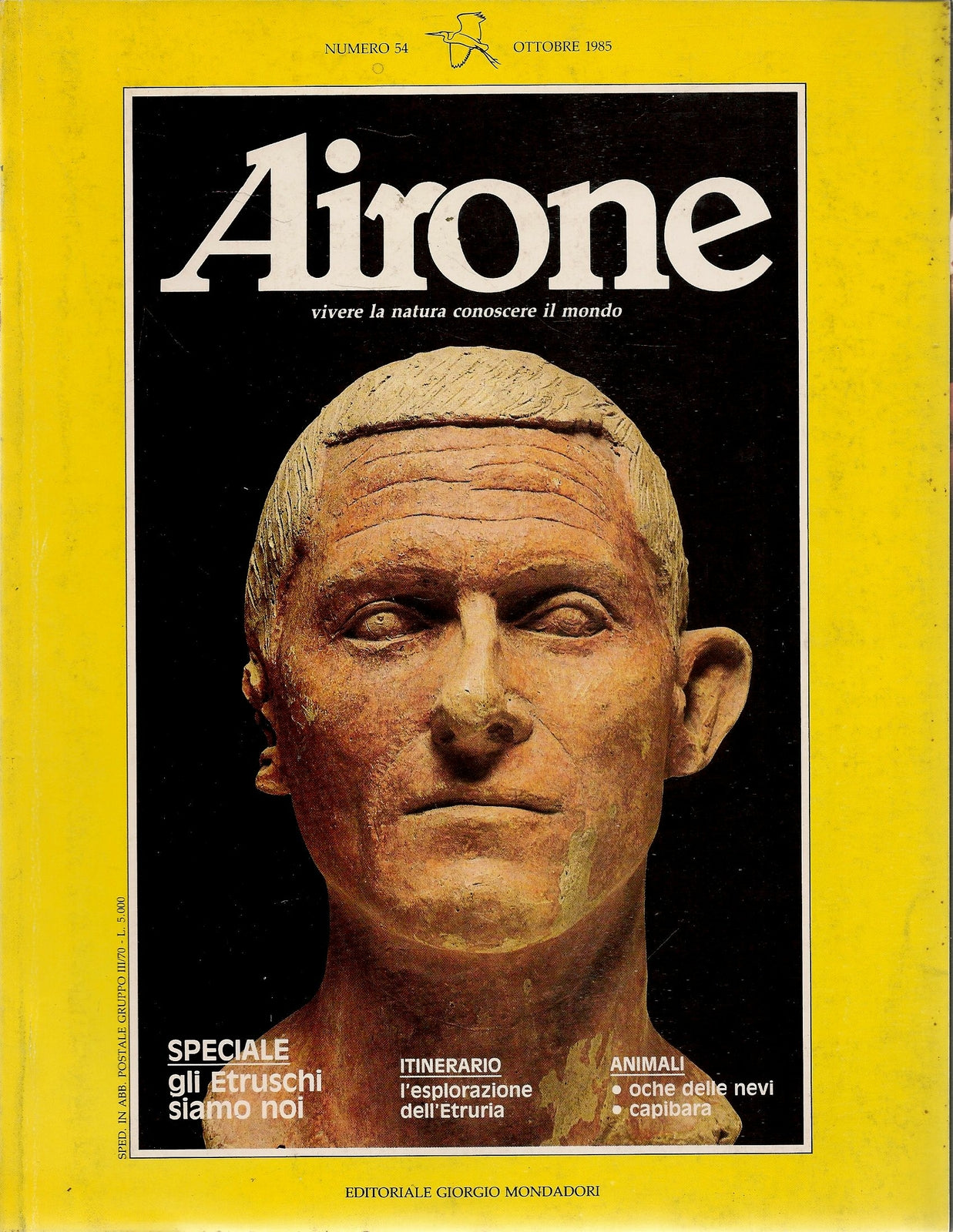 AIRONE N. 54 - OTTOBRE 1985 - SPECIALE ETRUSCHI SIAMO NOI