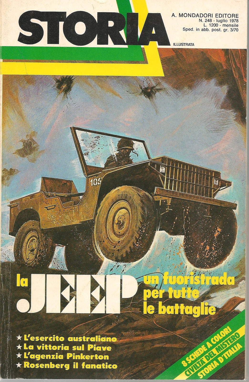 STORIA ILLUSTRATA N.248 - LUGLIO 1978 JEEP UN FUORISTRADA PER TUTTE LE BATTAGLIE