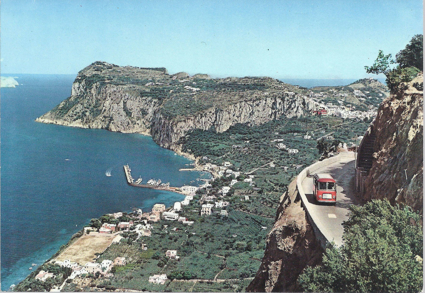 CAPRI - PANORAMA E STRADA PER ANACAPRI - NV - FG