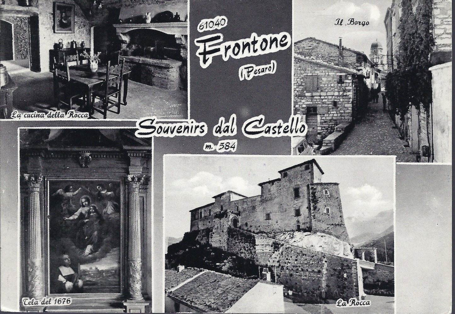 FRONTONE - SOUVENIRS DAL CASTELLO - 4 VEDUTE - V1972
