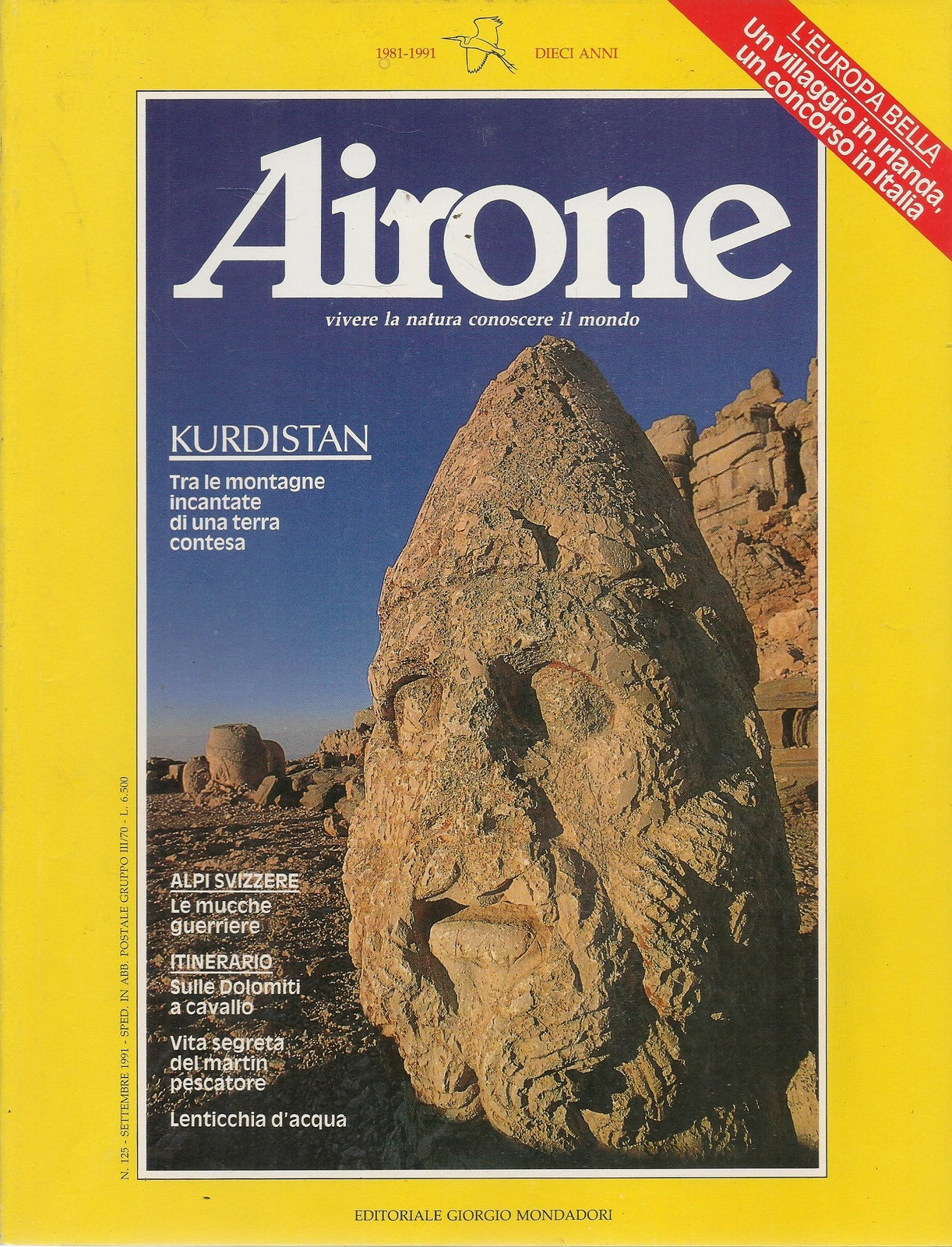AIRONE N.125 - SETTEMBRE 1991 - KURDISTAN