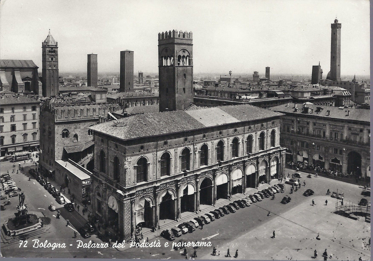 BOLOGNA - PALAZZO DEL PODESTA' E PANORAMA - NV - FG