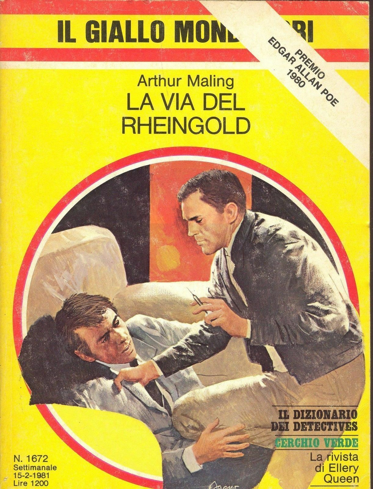 LA VIA DEI RHEINGOLD - ARTHUR MALING - IL GIALLO MONDADORI