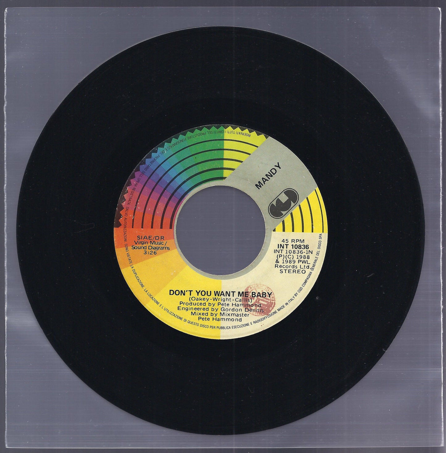 DON'T YOU WANT ME BABY - IF IT MAKES YOU FEEL GOOD == MANDY