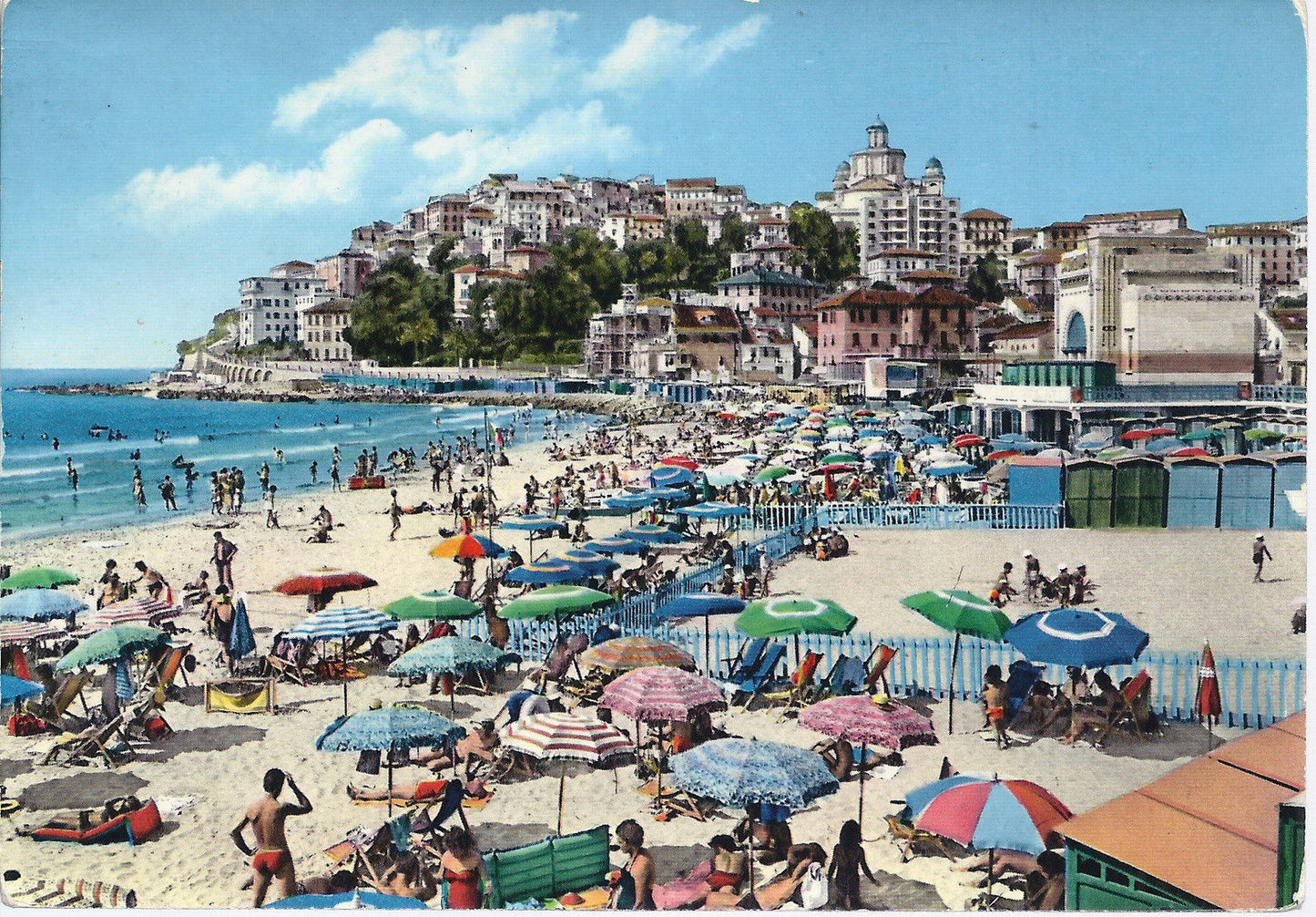 IMPERIA - RIVIERA DEI FIORI - SPIAGGIA - V SD - FG - animata