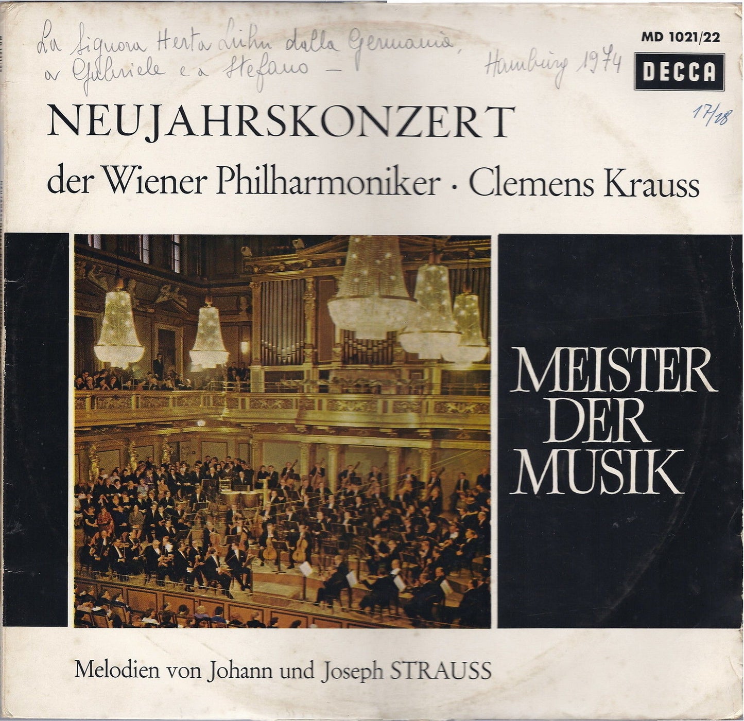 NEUJAHRSKONZERT - J. und J. STRAUSS # DER WIENER PHILHARMONIKER - CLEMENS KRAUSS