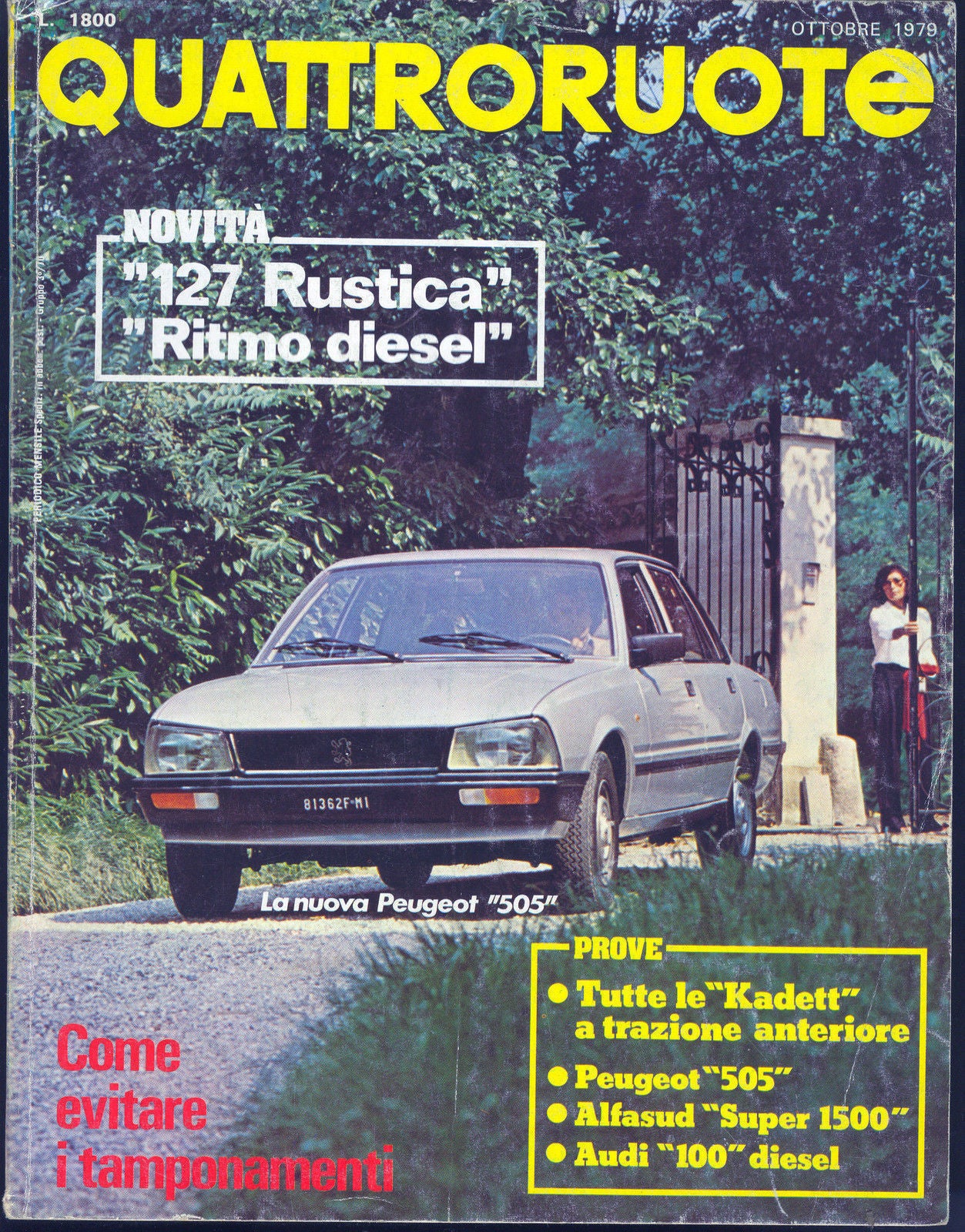 QUATTRORUOTE N 287 - OTTOBRE 1979