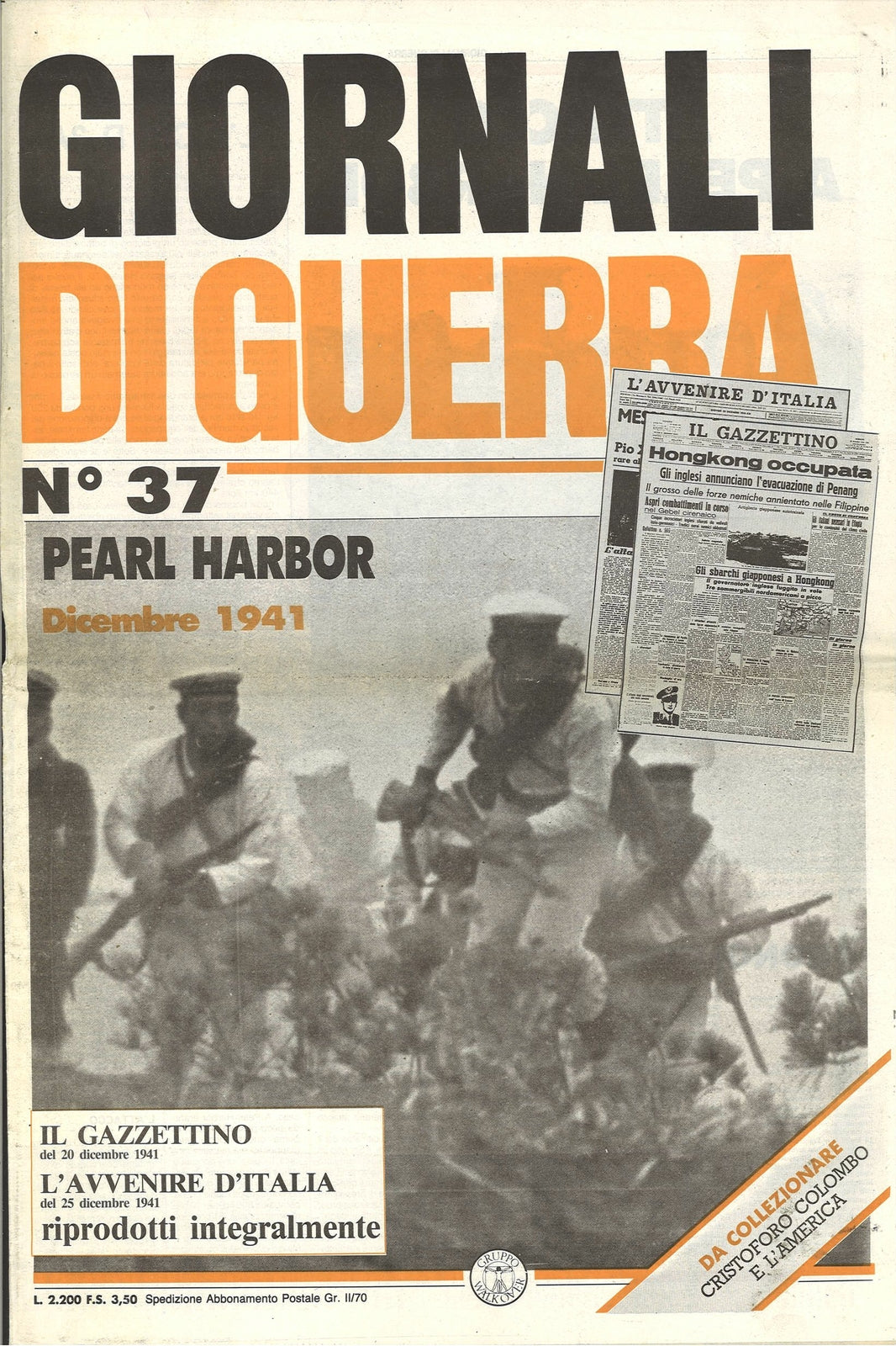 GIORNALI DI GUERRA N. 37 - PEARL HARBOR
