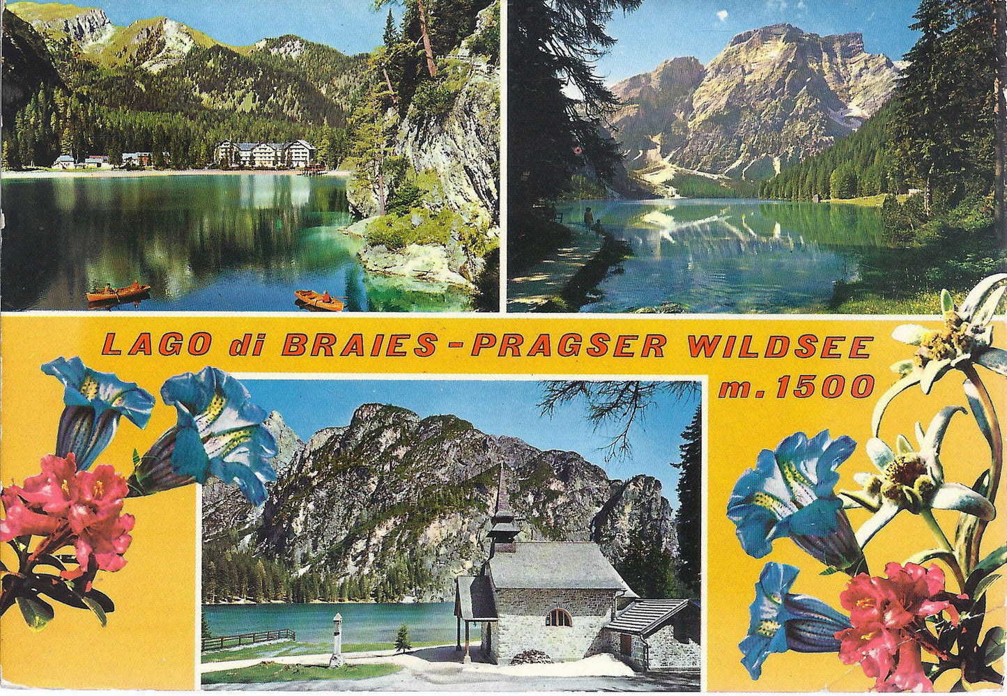 LAGO DI BRAIES PRAGSER WILDSEE - 3 VEDUTE - V 1979 - FG
