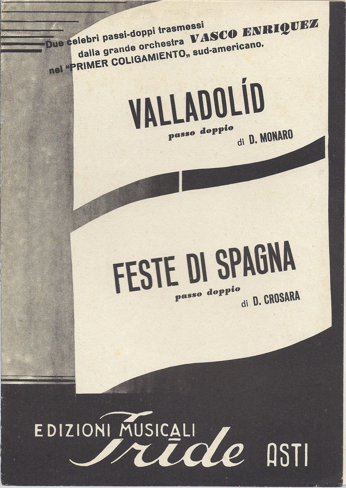 VALLADOLID D. Monaro - FESTE DI SPAGNA D. Crosara # SPARTITO - passo doppio