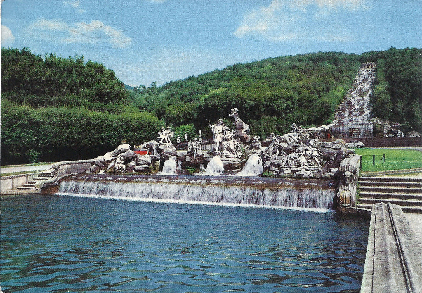 CASERTA - PARCO REALE - FONTANA DI VENERE E ADONE - V 1966 -
