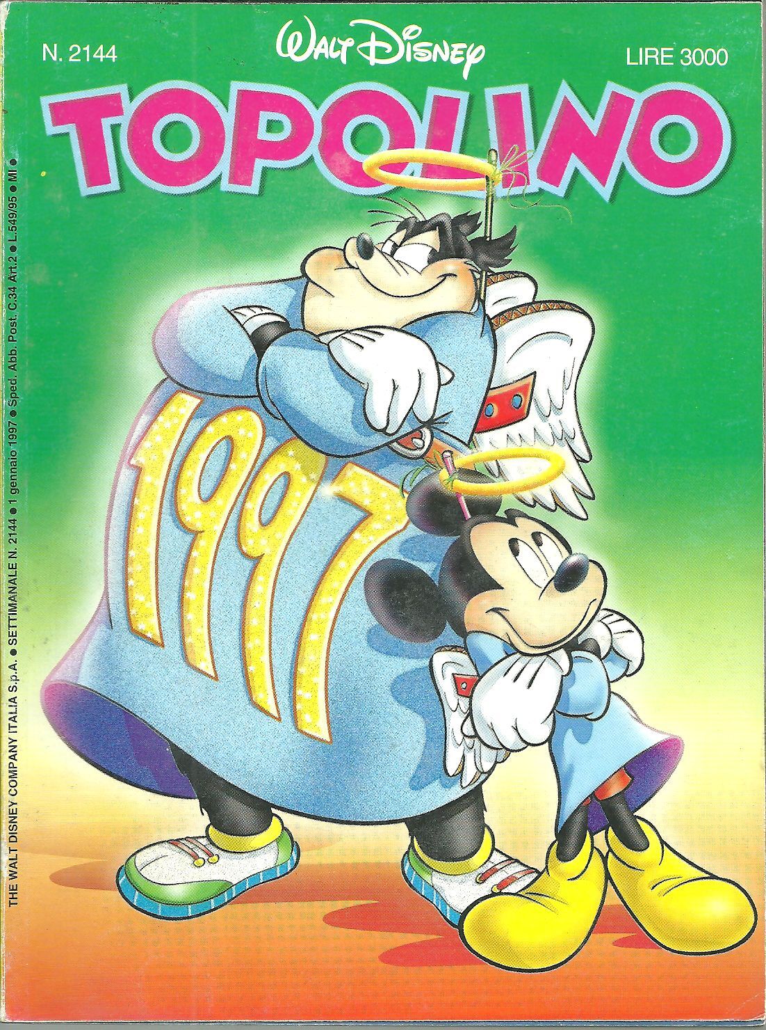 TOPOLINO N. 2144 - 1 GENNAIO 1997