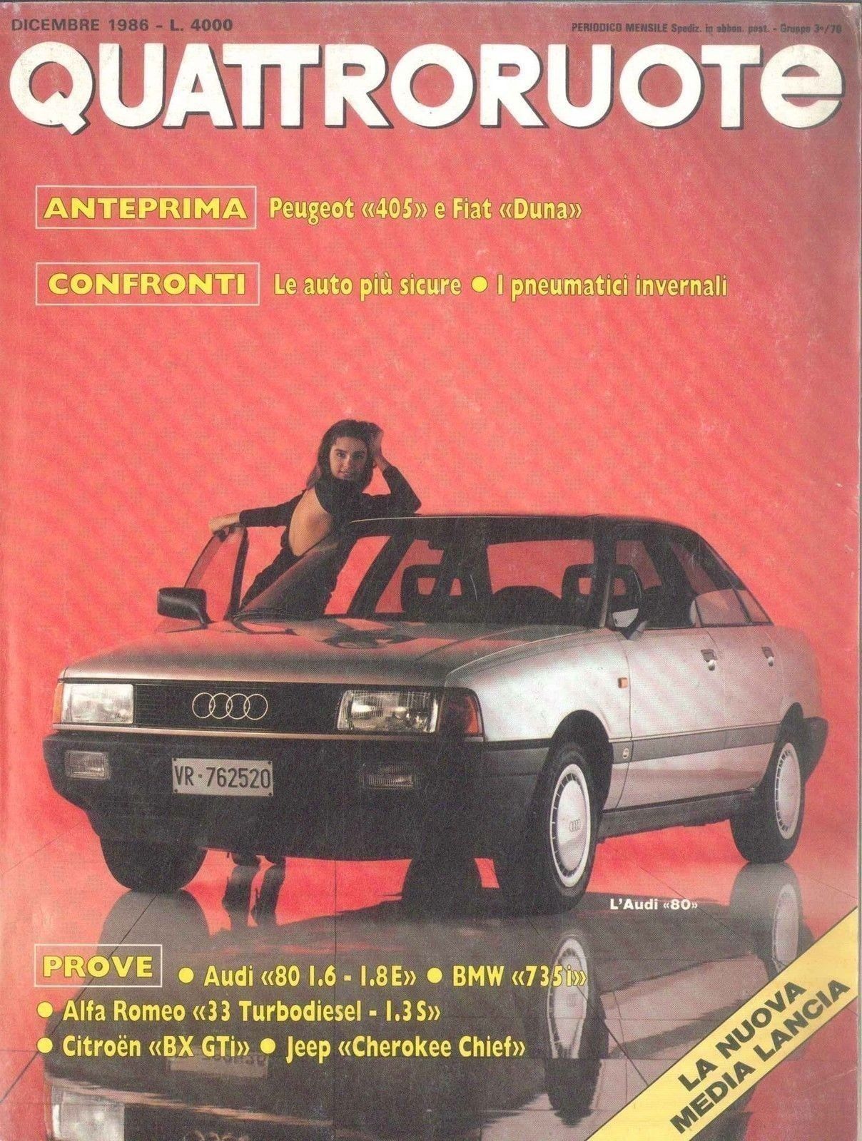 QUATTRORUOTE N 374 - DICEMBRE 1986