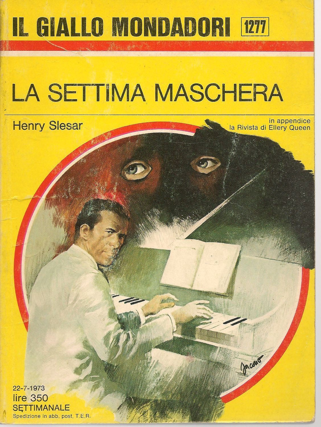 LA SETTIMA MASCHERA - HENRY SLESAR - GIALLO MONDADORI N. 1277