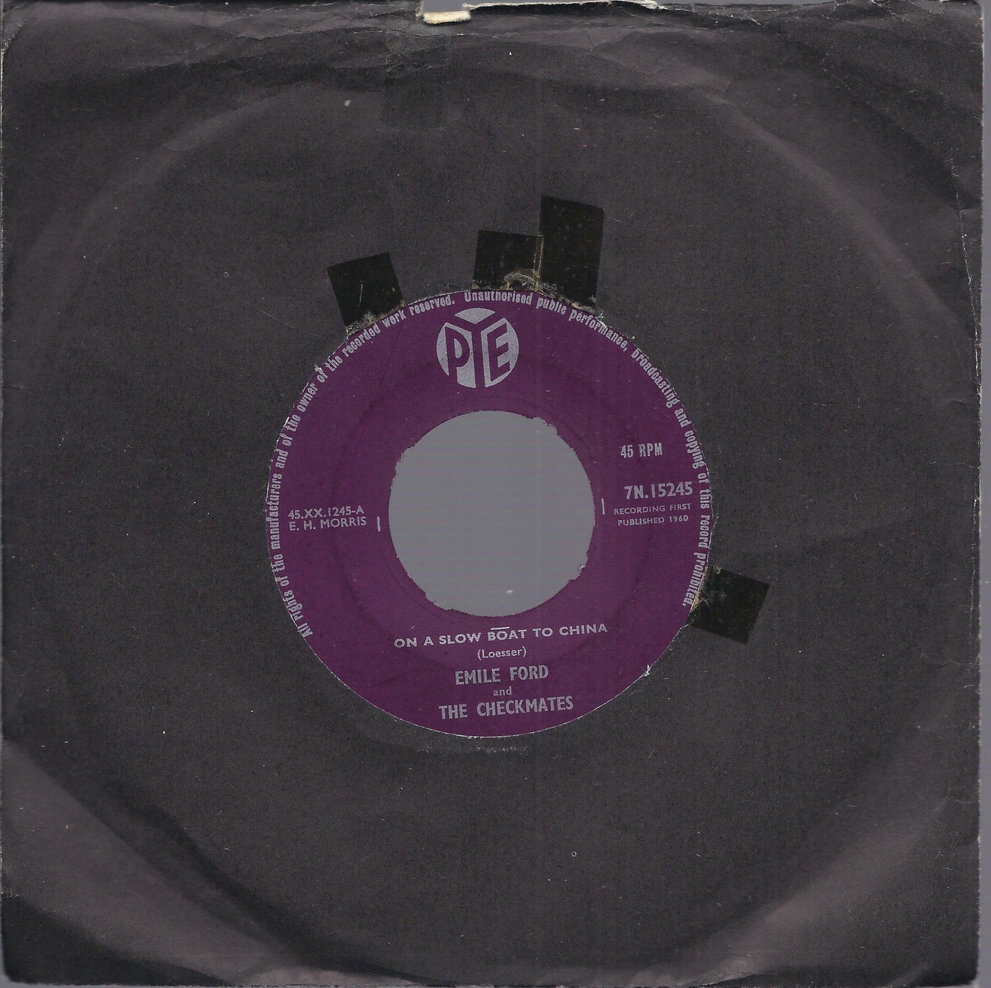 ON A SLOW BOAT TO CHINA - THAT LUCKY OLD SUN -- EMILE FORD and THE CHECKMATES
