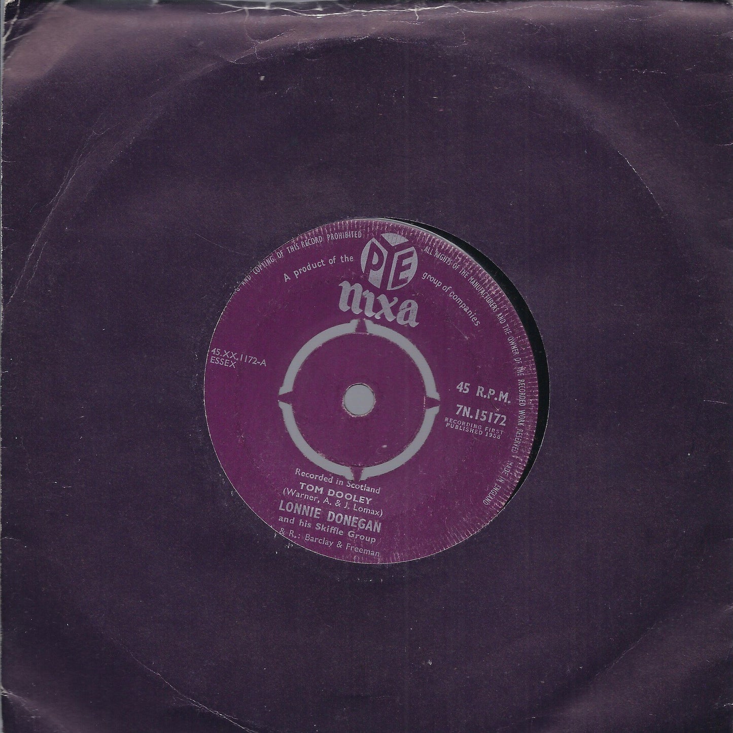 TOM DOOLEY - ROCK O' MY SOUL -- LONNIE DONEGAN