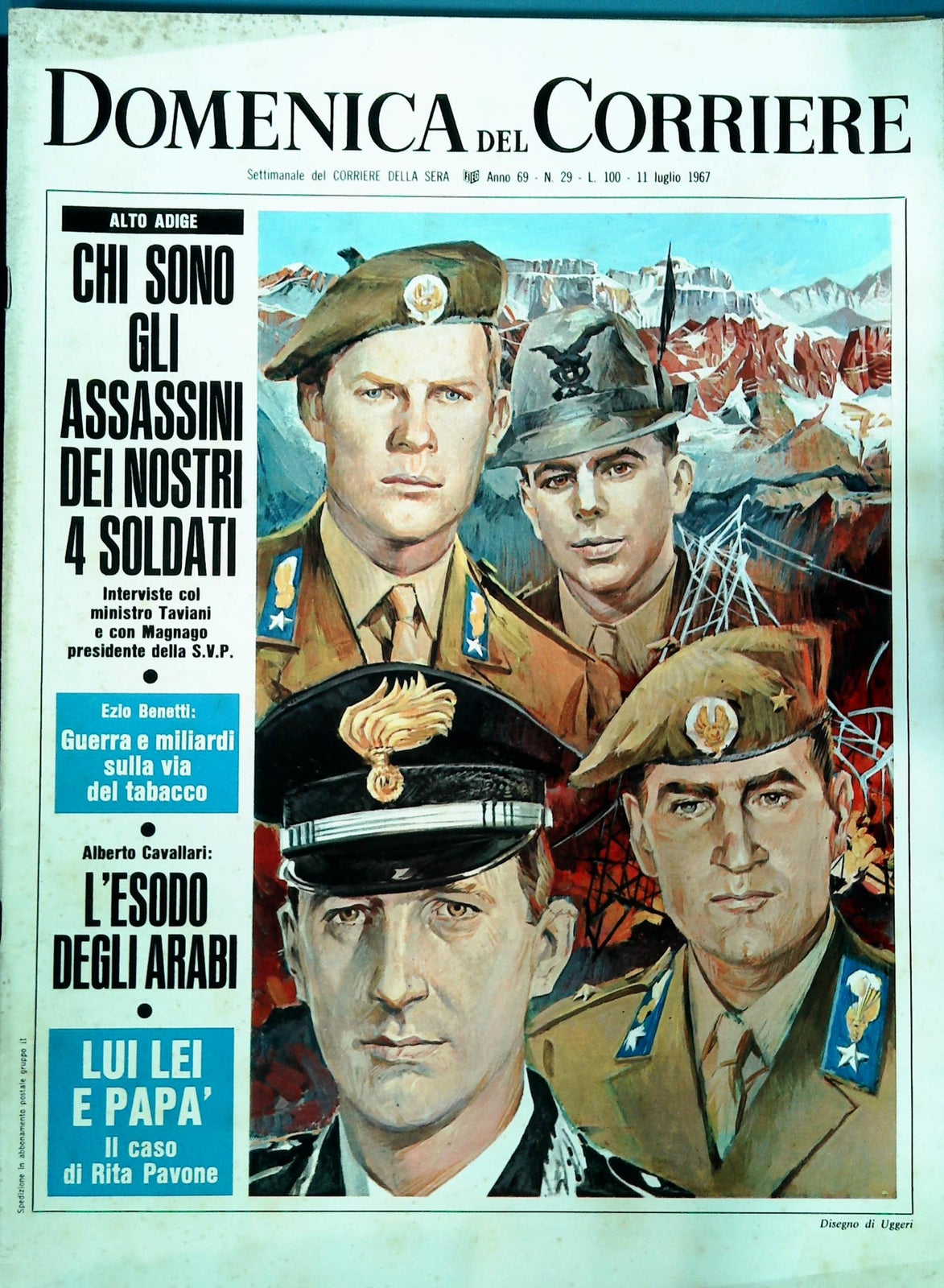 DOMENICA DEL CORRIERE N. 29 - 11 LUGLIO 1967