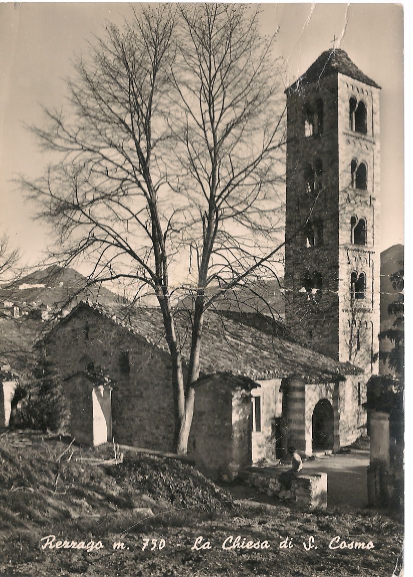 REZZAGO - LA CHIESA DI SAN COSMO - V1954