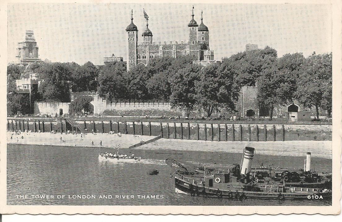 LONDRA/LONDON - TORRE E TAMIGI/TOWER AND THAMES - V/T1963