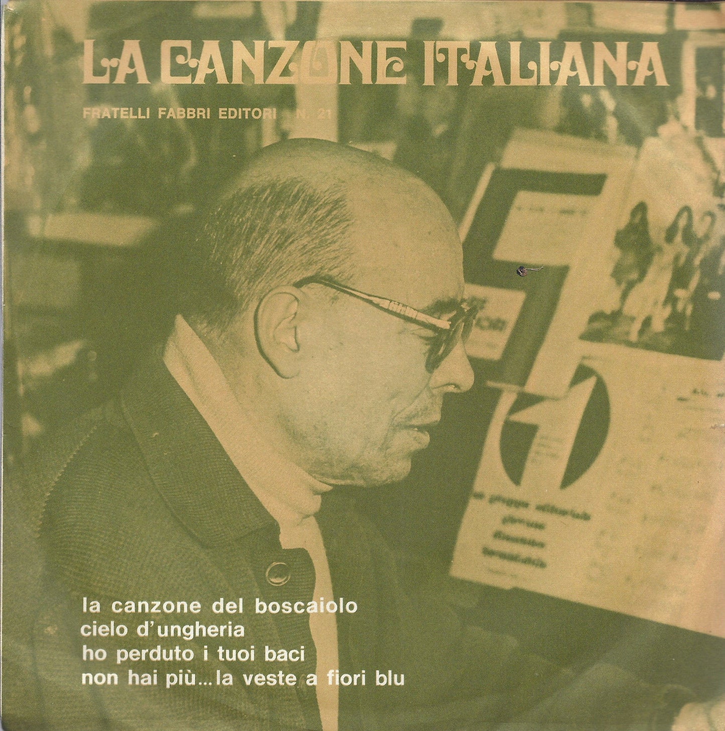 LA CANZONE ITALIANA N°21 = LA CANZONE DEL BOSCAIOLO - CIELO D'UNGHERIA -- HO PER