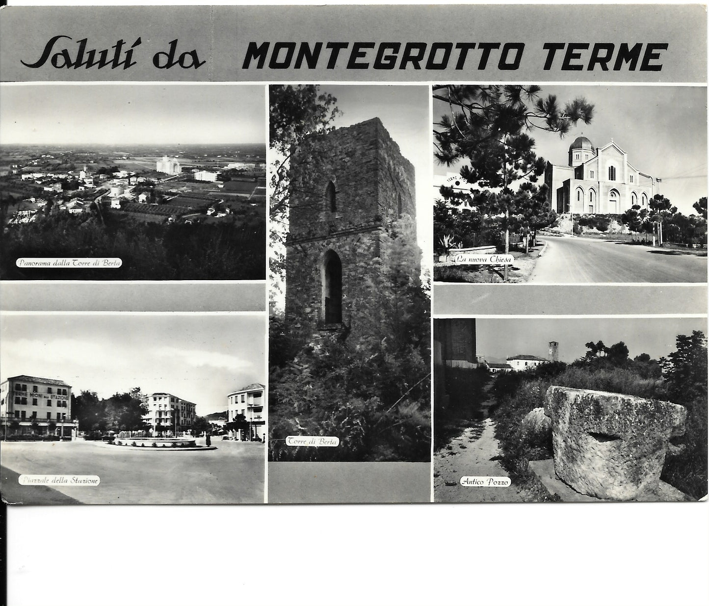 SALUTI DA MONTEGROTTO TERME - 5 IMMAGINI - V1956