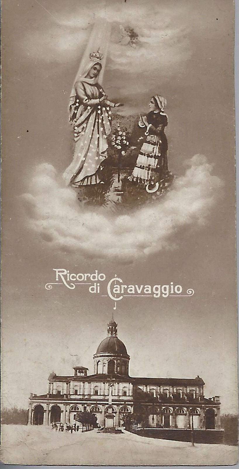 BEATA VERGINE DI CARAVAGGIO - RICORDO - SANTINO - AS012-286